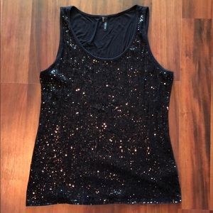 Maurices black sequin tank in size XXL